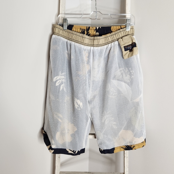 U.S Polo swim trunks men's sixe XL floral lined board swim shorts - Picture 2 of 8